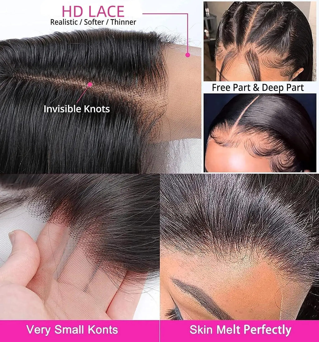 13X4 Lace Front Pre Plucked Bob Human Hair Wigs