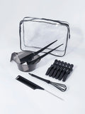 11pcs professional hair dye set with hair dye brush comb, clip, dye stirrer, suitable for hair salons,special for real hair wigs