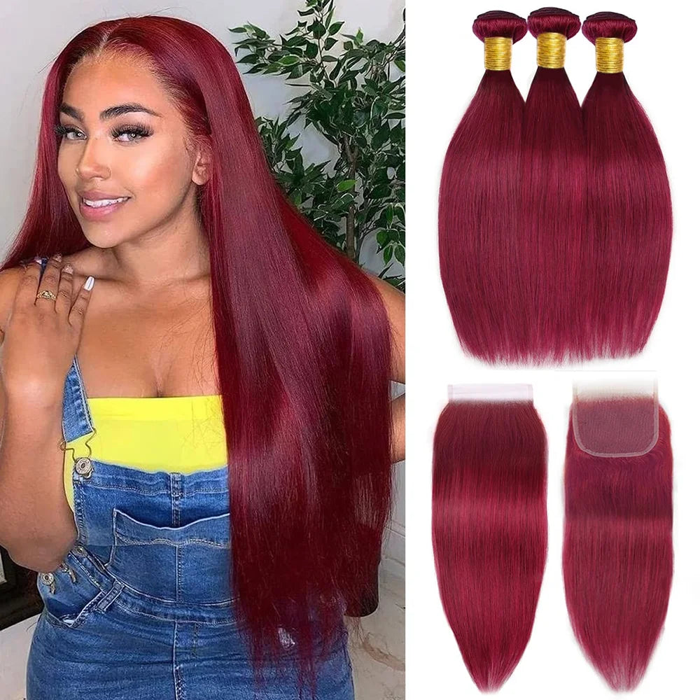 100% Unprocessed Burmese Virgin Raw Hair Bundles with closure