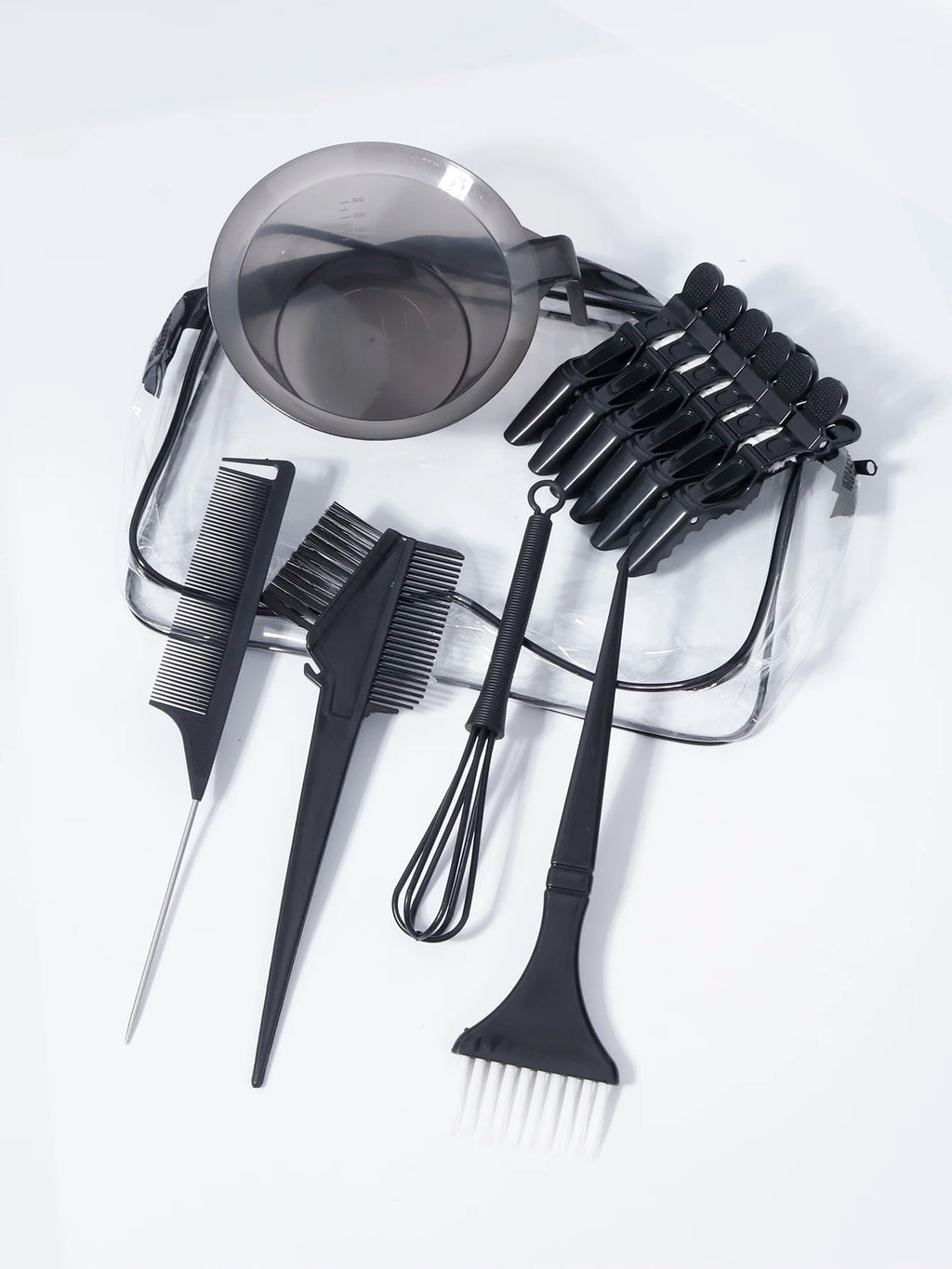 11pcs professional hair dye set with hair dye brush comb, clip, dye stirrer, suitable for hair salons,special for real hair wigs