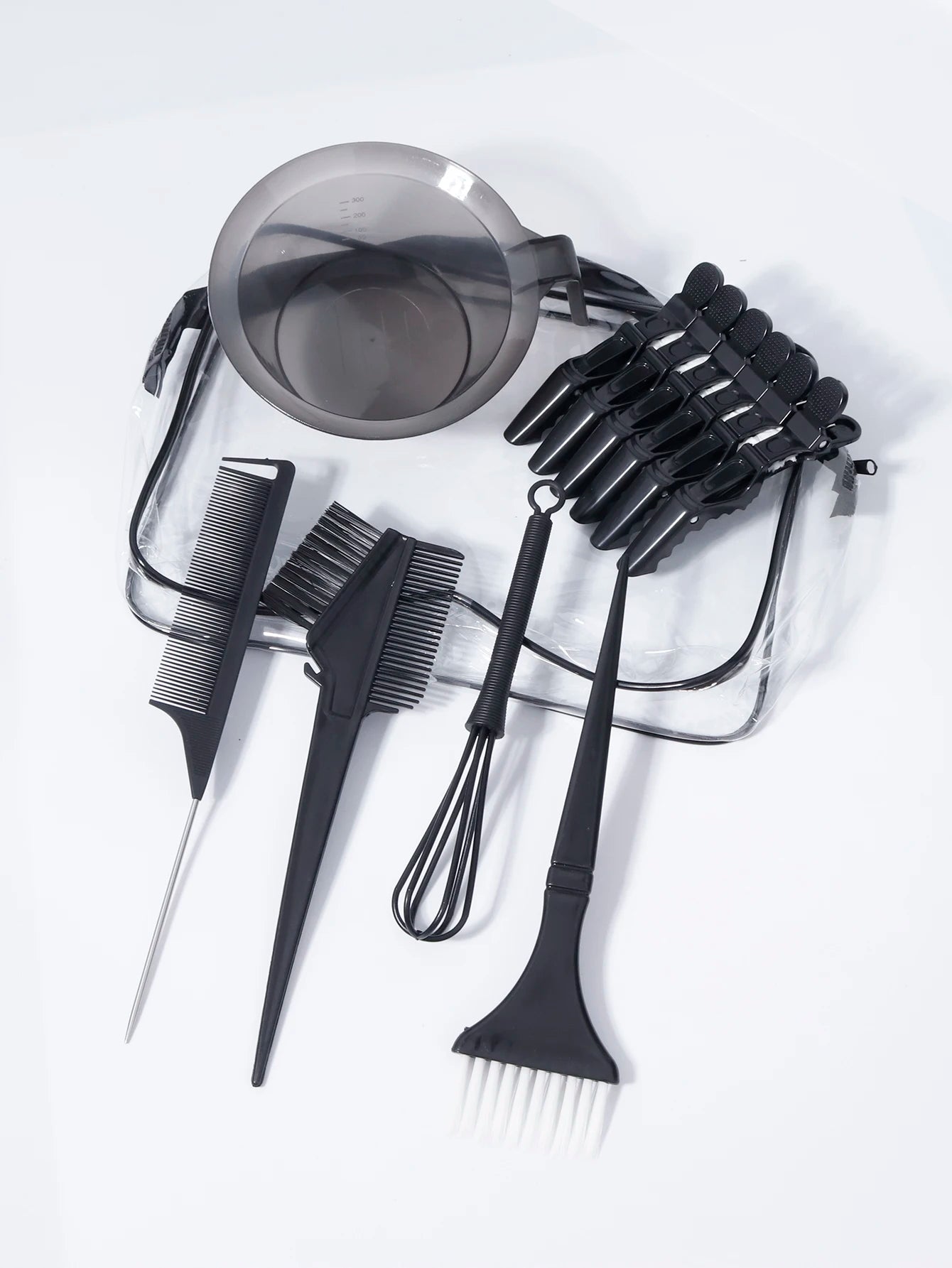 11pcs professional hair dye set with hair dye brush comb, clip, dye stirrer, suitable for hair salons,special for real hair wigs