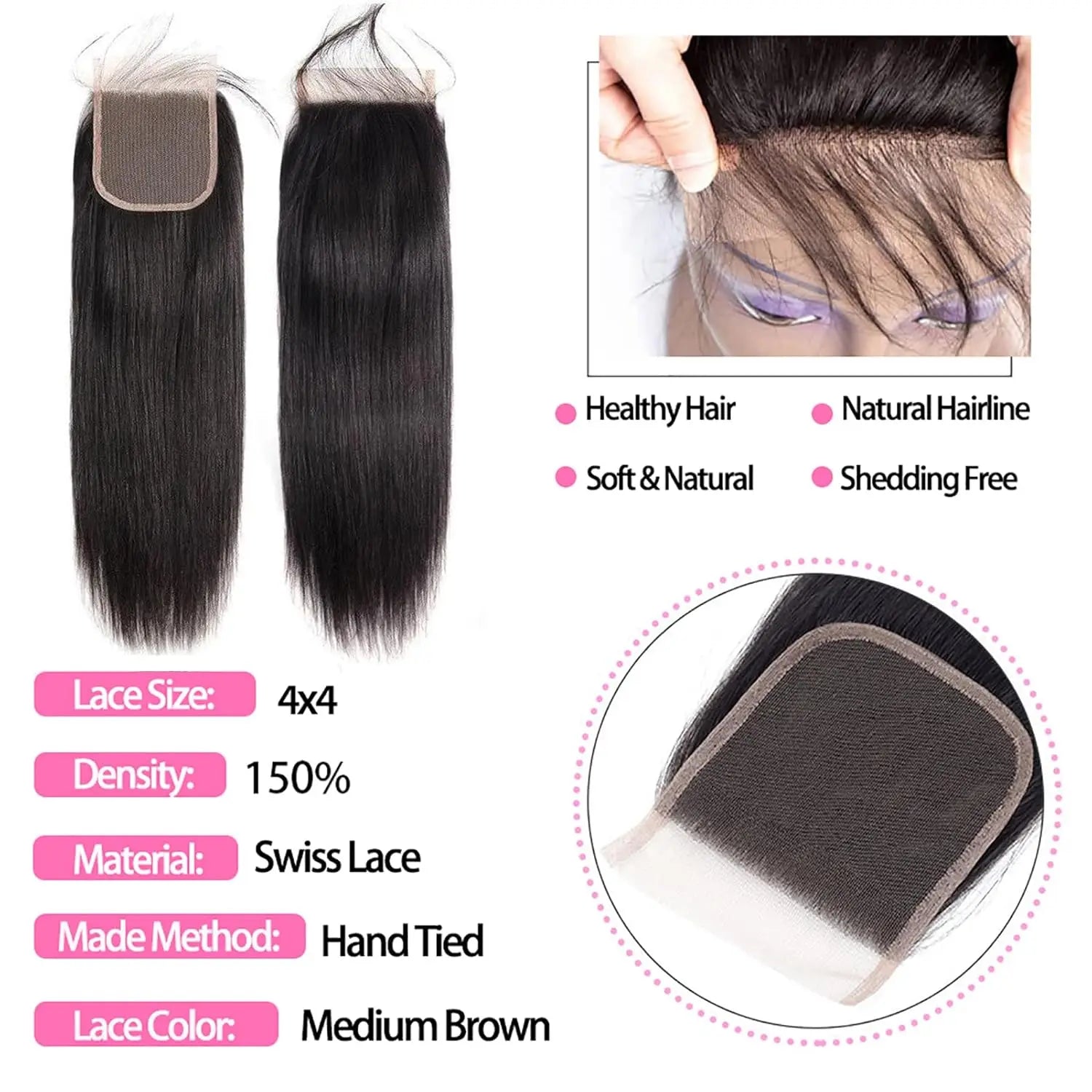 100% Unprocessed Burmese Virgin Raw Hair Bundles with closure
