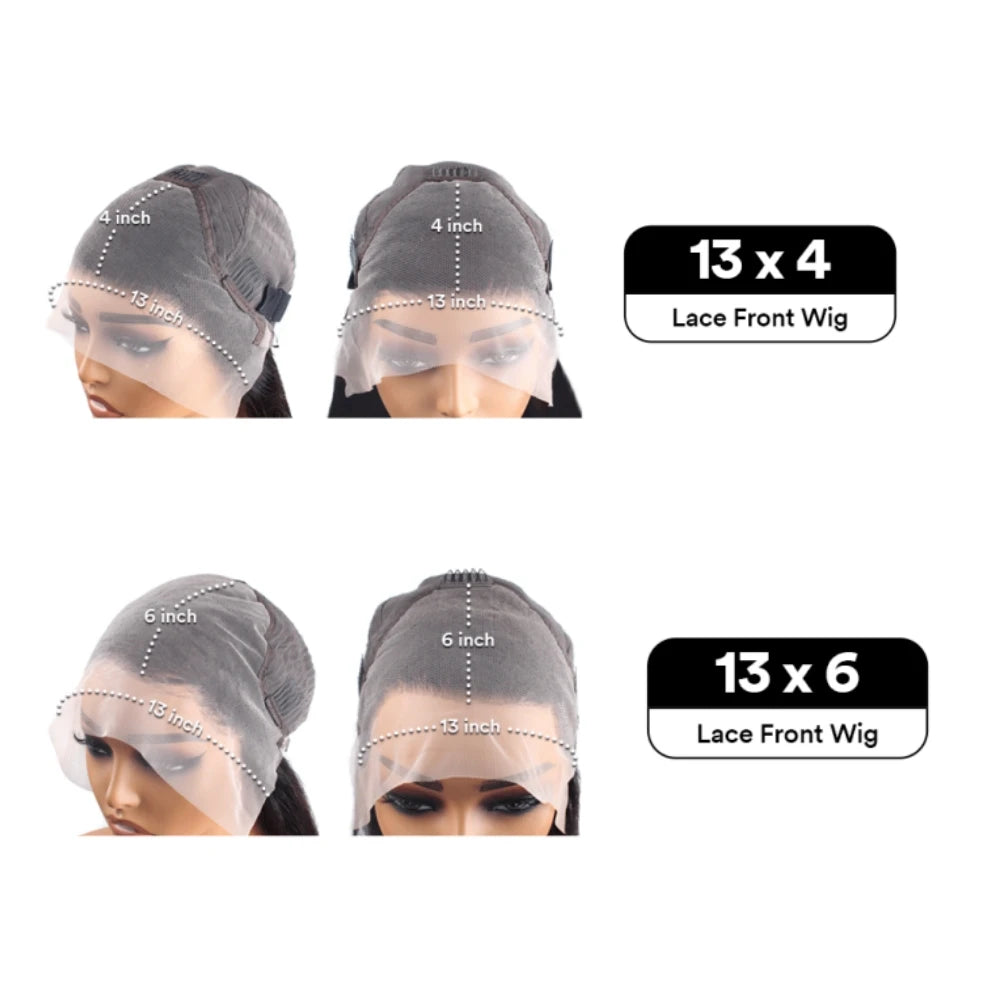 250 Density Water Wave 13X6 Hd Transparent Lace Deep Wave Frontal Wigs Pre Plucked 100% Human Hair Curly Wigs For Black Women