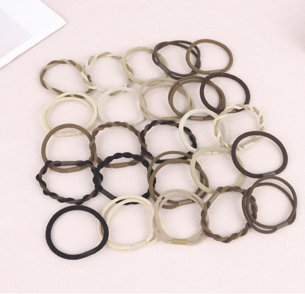 30PCS Boho Elastic Hair Tie for All Hair types