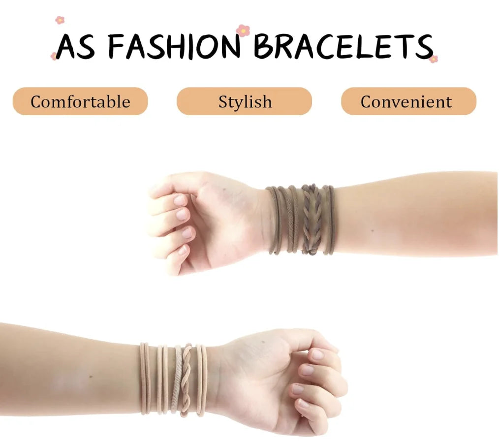 30PCS Boho Elastic Hair Tie for All Hair types