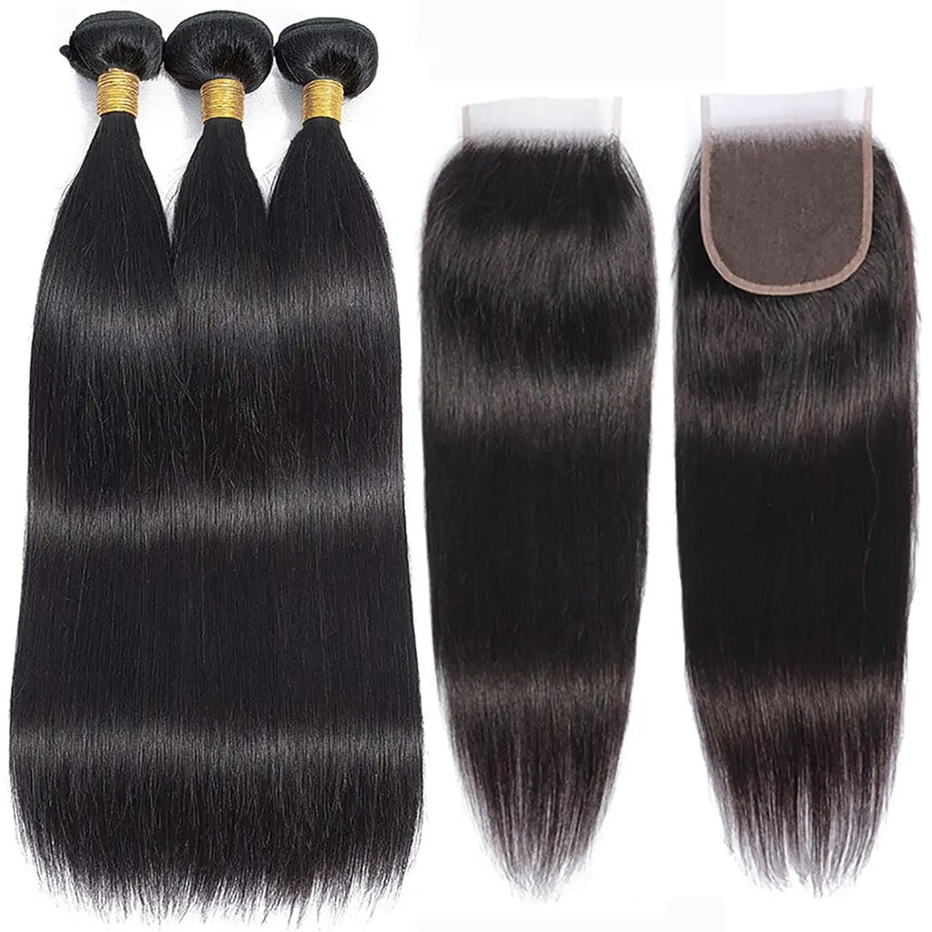 100% Unprocessed Burmese Virgin Raw Hair Bundles with closure