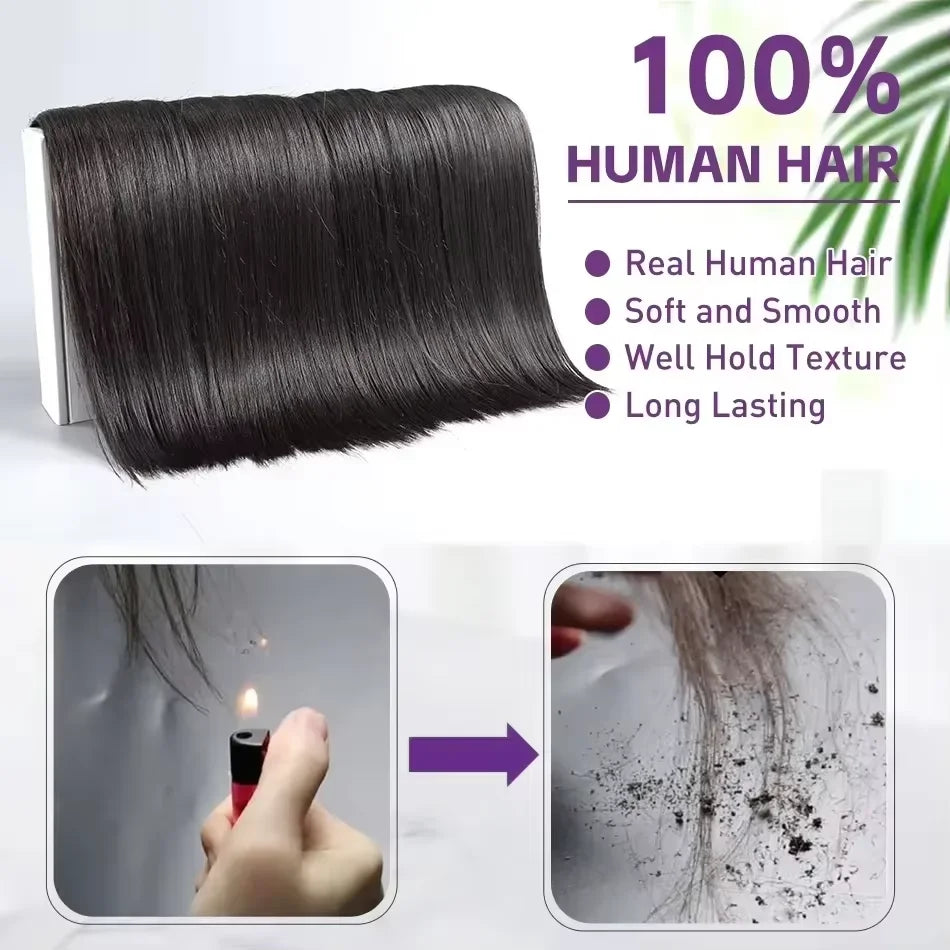 Raw Straight Human Hair Bundles 100%