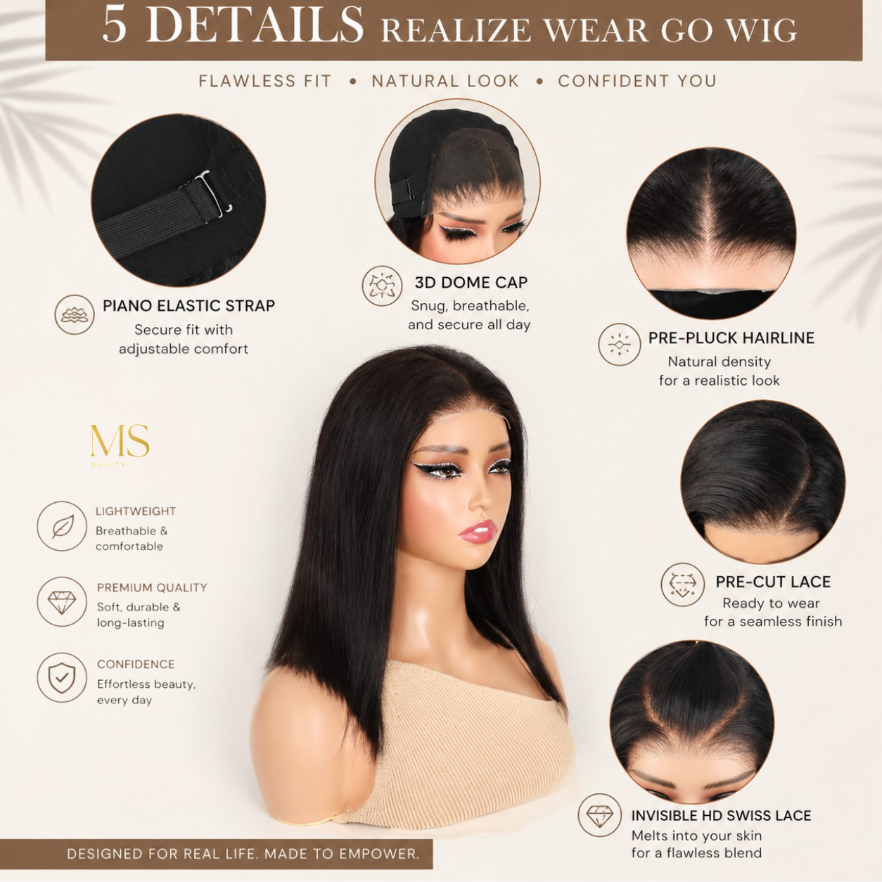 HD Lace Frontal Wig 13x6 Transparent Lace Frontal Human Hair Wigs Bone Straight Preplucked Wigs